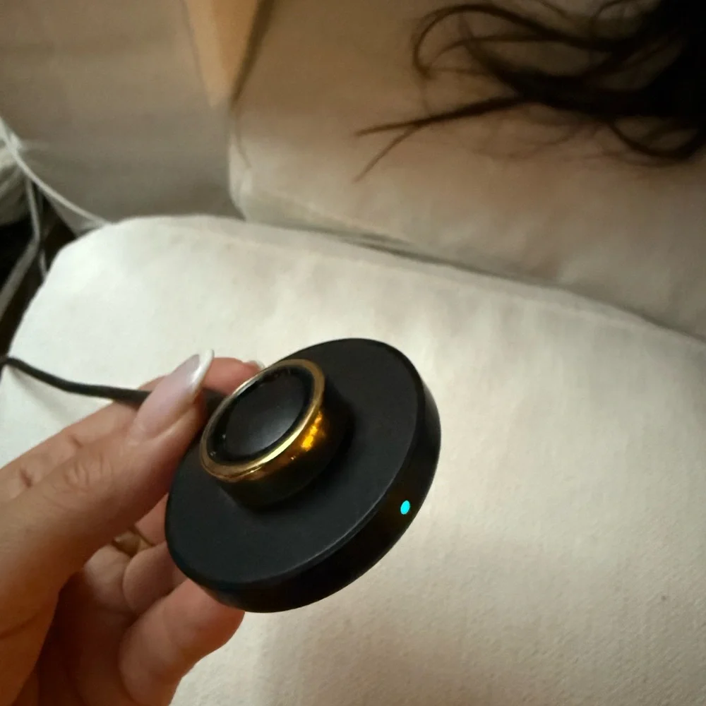 Oura Gold Smart Ring Sleek Wearable